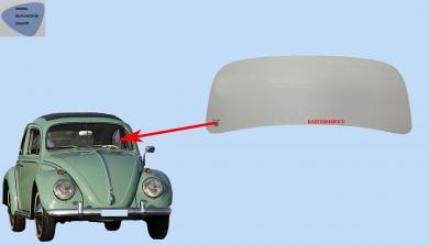 VW-Käferteile, Türspiegel oval rechts Langer Arm