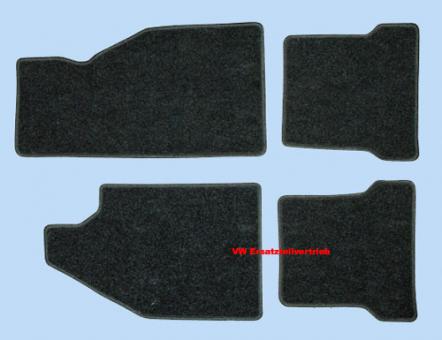 Floor mat set 4 part black 