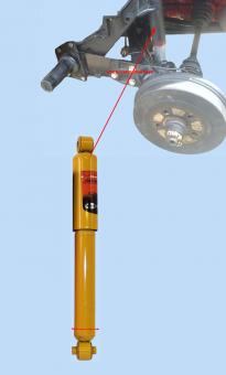 Shock absorber Gas pressure IRS axle 