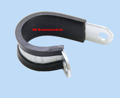 Hose clamp, rubber coated 