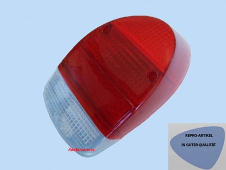 Tail lamp glass red-red 1967-1972 