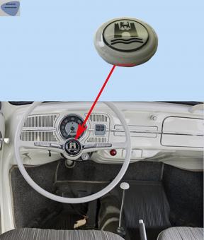 Horn Button black/grey from 1959 