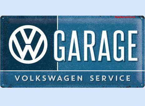 Blechschild VW Garage 50x25 cm 
