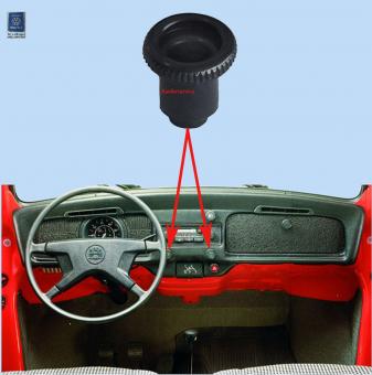 Ventilation button for padded dashboards OE-VW 
