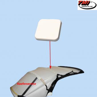 Convertible headliner Vinyl leather structure white 1970-1971 