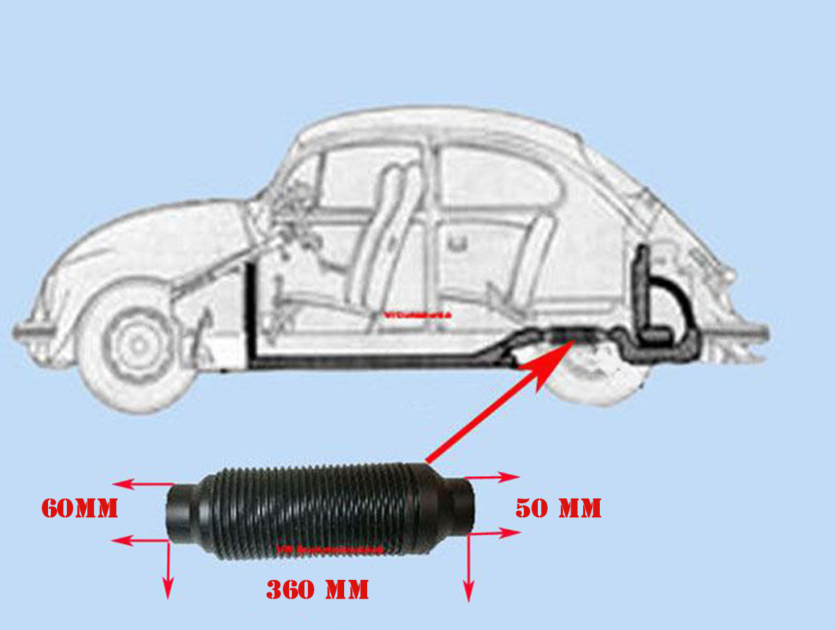 VW-Käferteile, Unterdruckschlauch